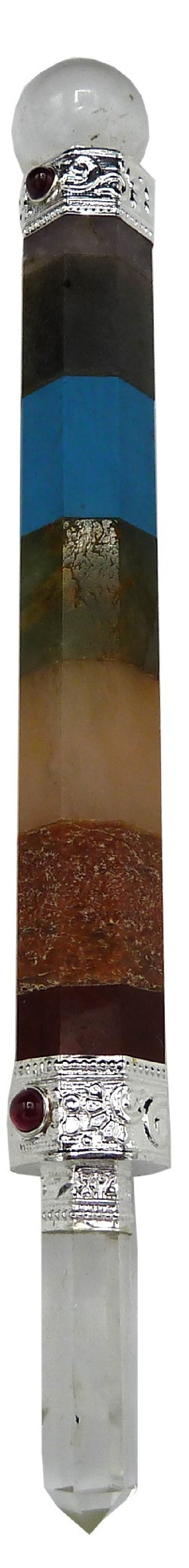 Boutique ésotérique pierres des elfes - Baguette de soin 7 chakras