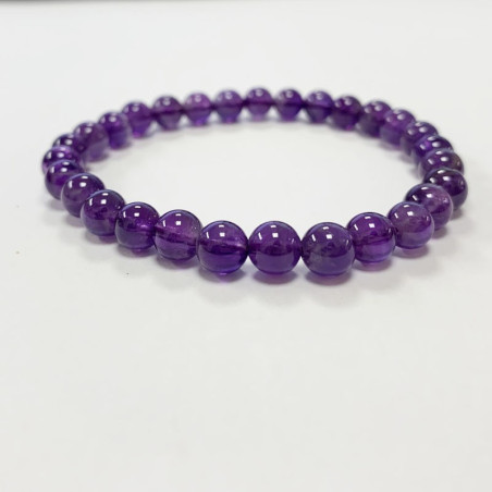 Boutique ésotérique pierres des elfes - Bracelet Améthyste 6 et 8 mm