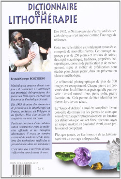Librairie ésotérique Pierres des elfes - Dictionnaire de la Lithothérapie