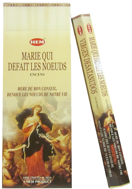 Boutique ésotérique pierres des elfes - Encens Marie qui défait les noeuds bâton
