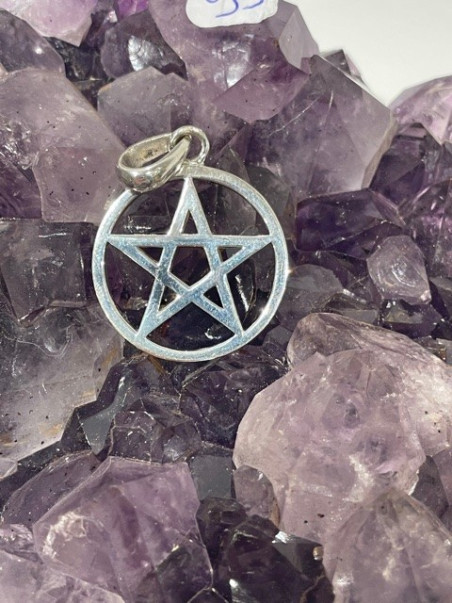 Pendentif Argent Pentagramme