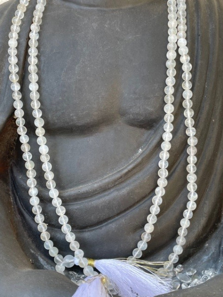 Boutique pierres des elfes - Mala pierre de lune AA 108 perles