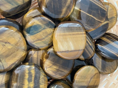 Boutique ésotérique Pierres des Elfes - Galet Oeil de Tigre
