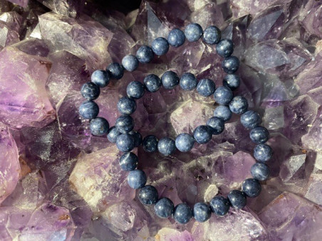 Boutique ésotérique Pierres des Elfes - Bracelet Saphir naturel 8 mm