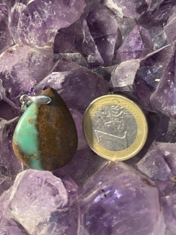 Bijouterie ésotérique pierres des elfes - Pendentif  Chrysoprase