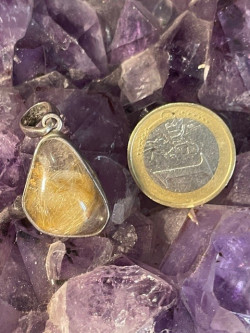 Boutique minéraux pierres des elfes - Pendentif Quartz Rutile