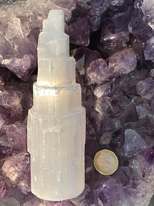 Boutique ésotérique Pierres des elfes - Bloc sélénite 15 cm