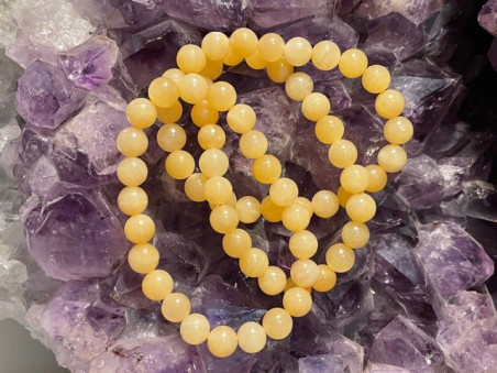 Boutique ésotérique Pierres des Elfes - Bracelet Calcite jaune 8mm