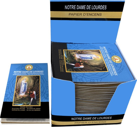 Boutique ésotérique pierres des elfes - Papiers d'encens Notre dame de lourdes