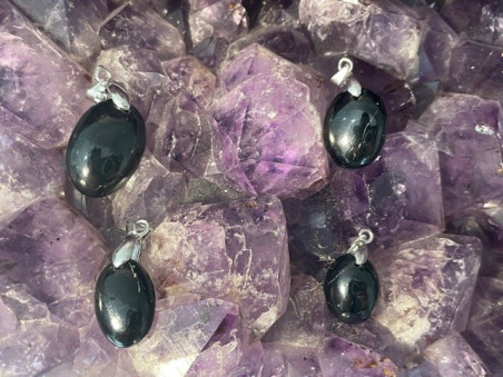 Bijouterie ésotérique pierres des elfes - Pendentif Spinelle noir