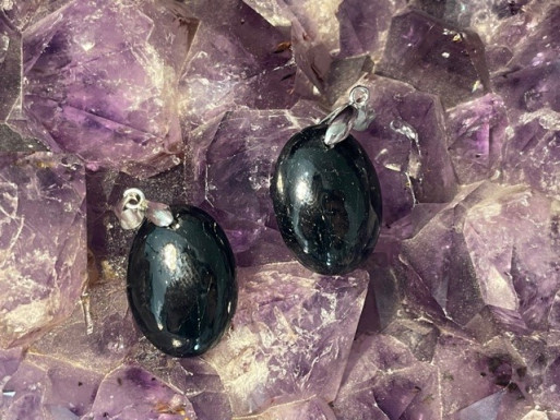 Bijouterie ésotérique pierres des elfes - Pendentif Spinelle noir