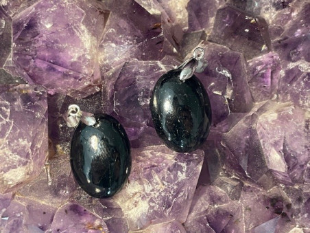 Bijouterie ésotérique pierres des elfes - Pendentif Spinelle noir