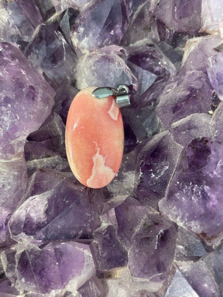 Bijouterie ésotérique pierres des elfes - Pendentif Rhodocrosite