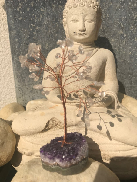 Boutique ésotérique pierres des elfes - Arbre du bonheur Améthyste