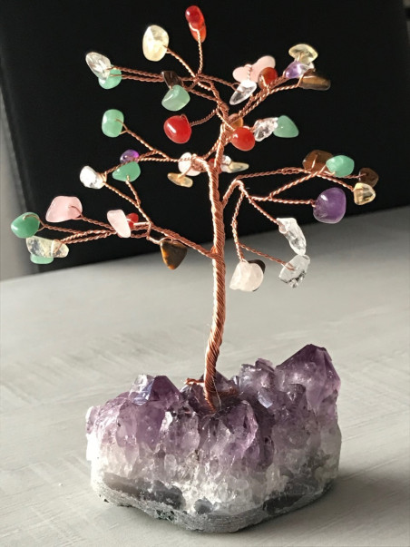Boutique ésotérique pierres des elfes - Arbre du Bonheur Améthyste