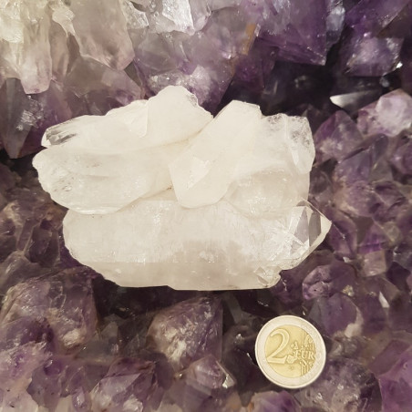 Boutique minéraux pierres des elfes - Amas en Cristal de Roche