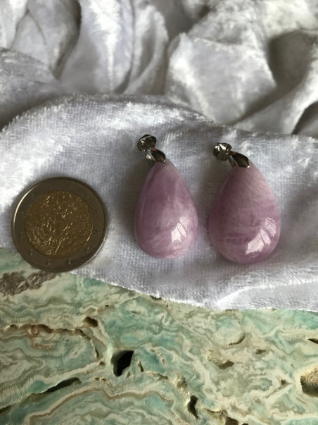 Bijouterie ésotérique pierres des elfes - Pendentif kunzite