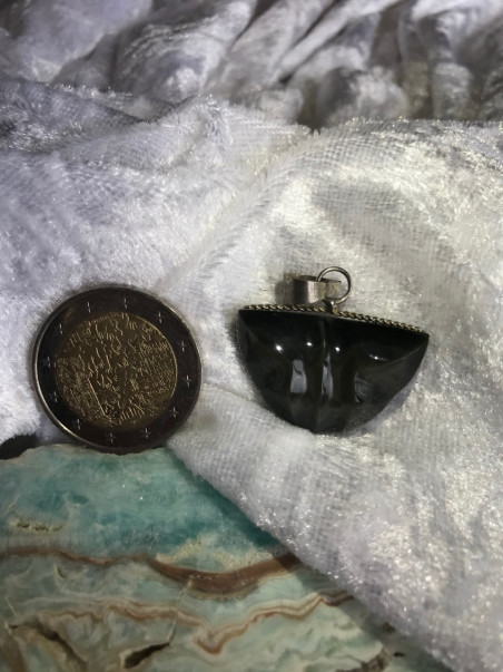 Bijouterie ésotérique pierres des elfes - Pendentif Obsidienne oeil celeste