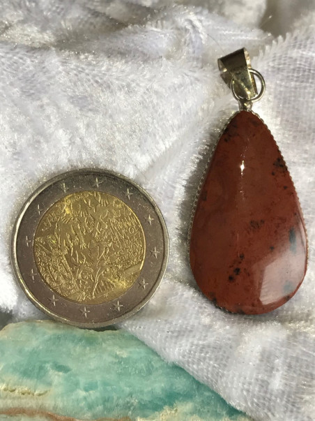 pendentif en obsidienne acajou