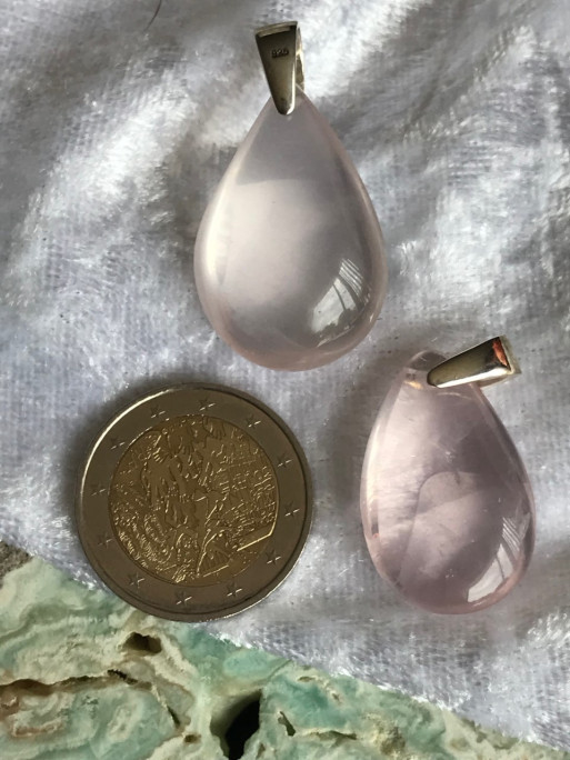 pendentif quartz rose
