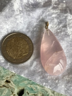 pendentif quartz rose