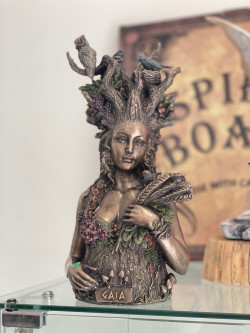 Buste Gaïa Terre Mère Bronze 26cm