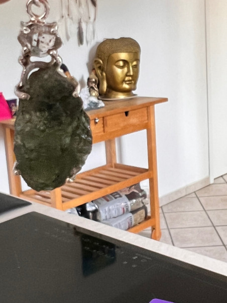 Boutique ésotérique Pierres des Elfes -Pendentif  Moldavite