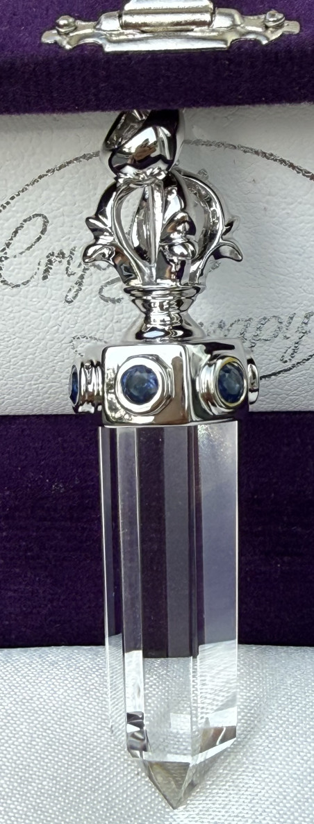 Pendentif Vajra 6 saphir