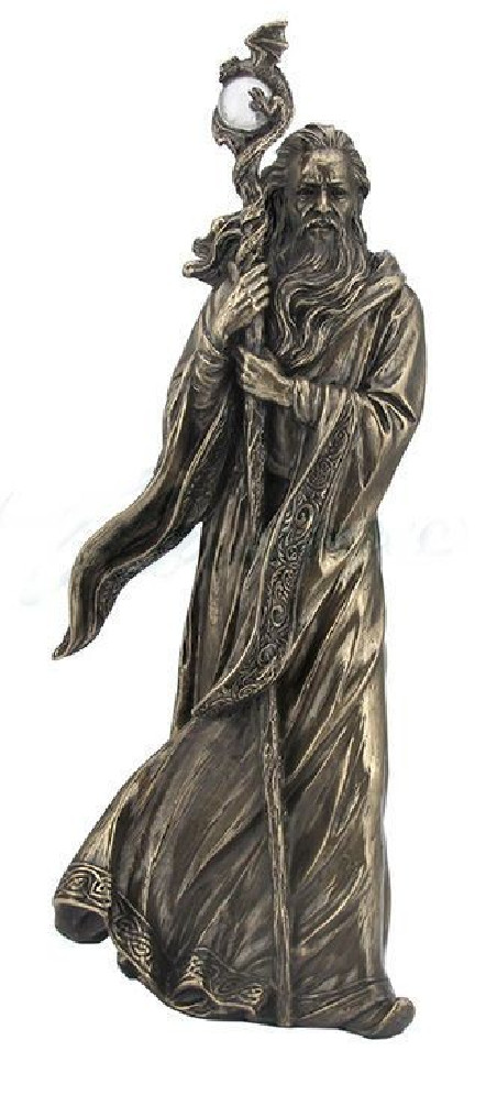 Boutique ésotérique pierres des elfes - Statue de Merlin | Taille Environ 30 cms