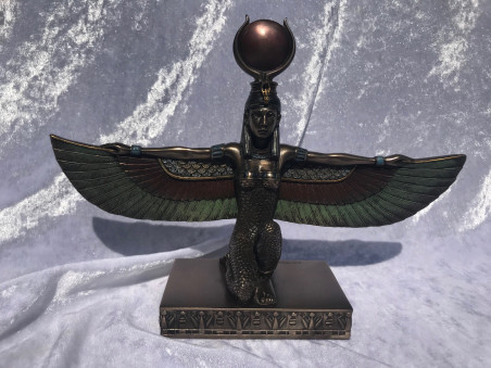 Boutique ésotérique pierres des elfes - Statue d'Isis | Taille Environ 17 cms