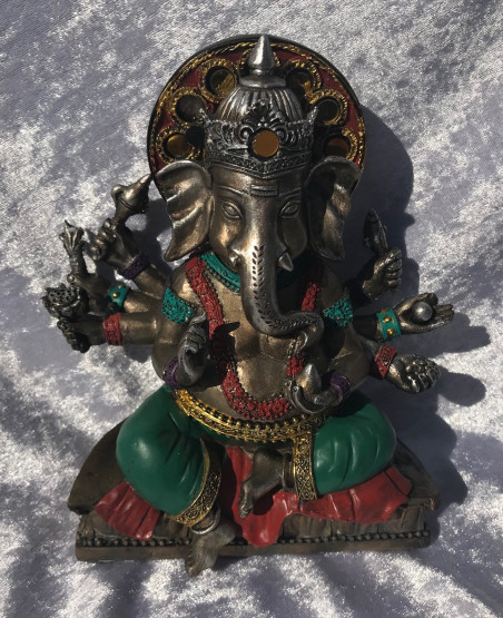 Boutique ésotérique pierres des elfes - Statue Ganesh | Environ 18 cms
